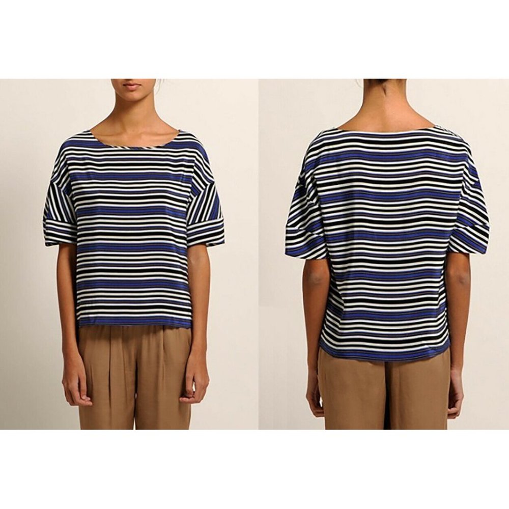 NEW maje lilou stripe blouse size 1